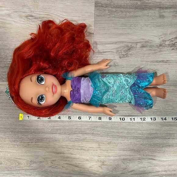 My First Disney Princess Doll Ariel Little Mermaid Jakks Pacific 14” Plastic Toy - Picture 6 of 8